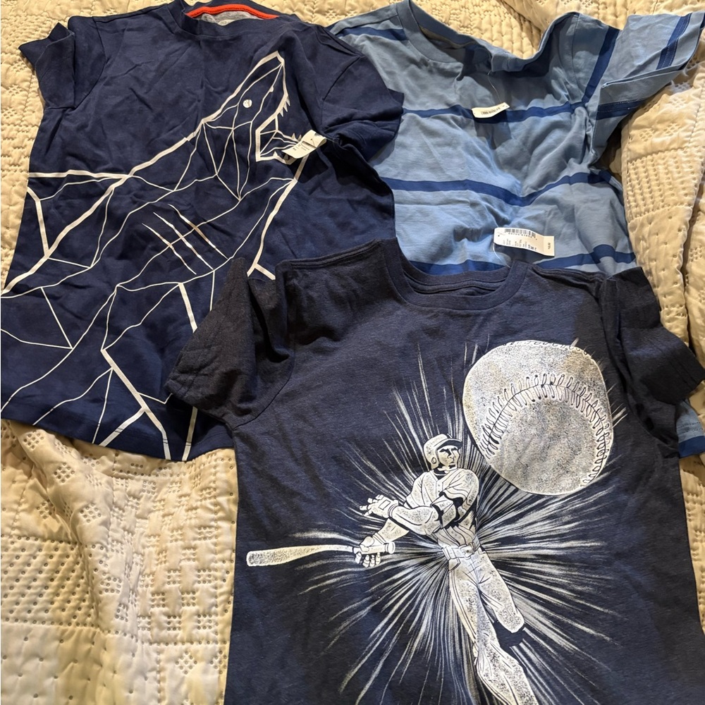 The Children's Place Navy and Blue Graphic Tees